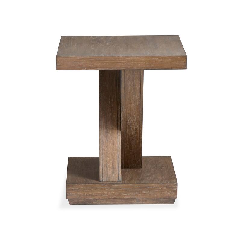 Magnussen Home Lansbury Antique Wheat Rectangular End Table - 20''W x 26''D x 24''H