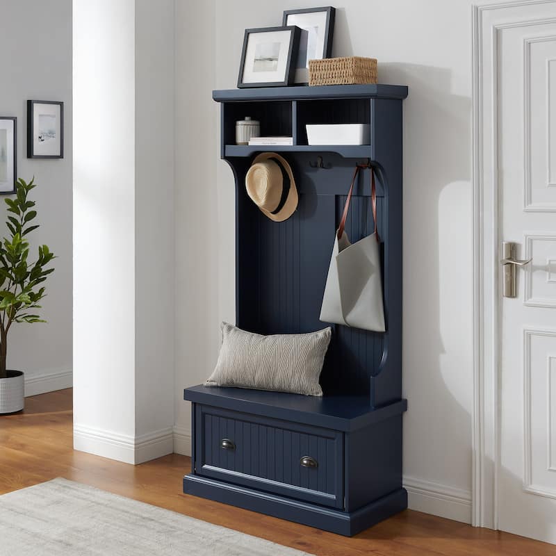 Crosley Shoreline Hall Tree - 15.75"x31.5"x64.25" - Navy