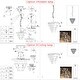 preview thumbnail 6 of 6, 3-Light 13" Cone Shape 4-Tier Crystal Chandelier