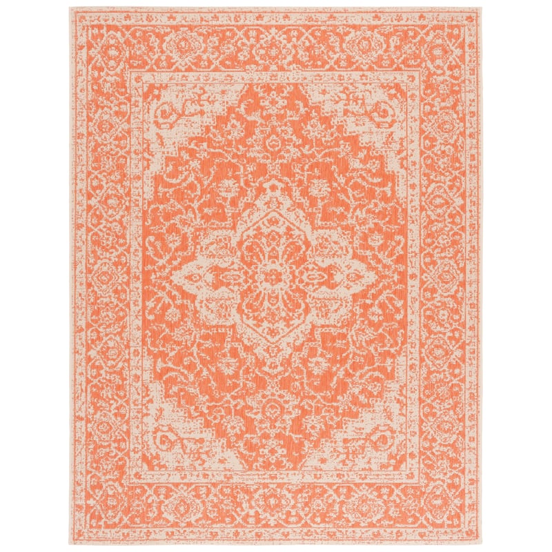 Martha Stewart Jyoti Contemporary Rug - Rust/Creme - 6' 7" x 9'