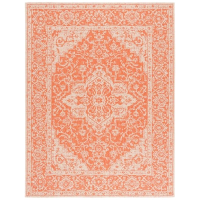 Martha Stewart Jyoti Contemporary Rug - Rust/Creme - 6' 7" x 9'