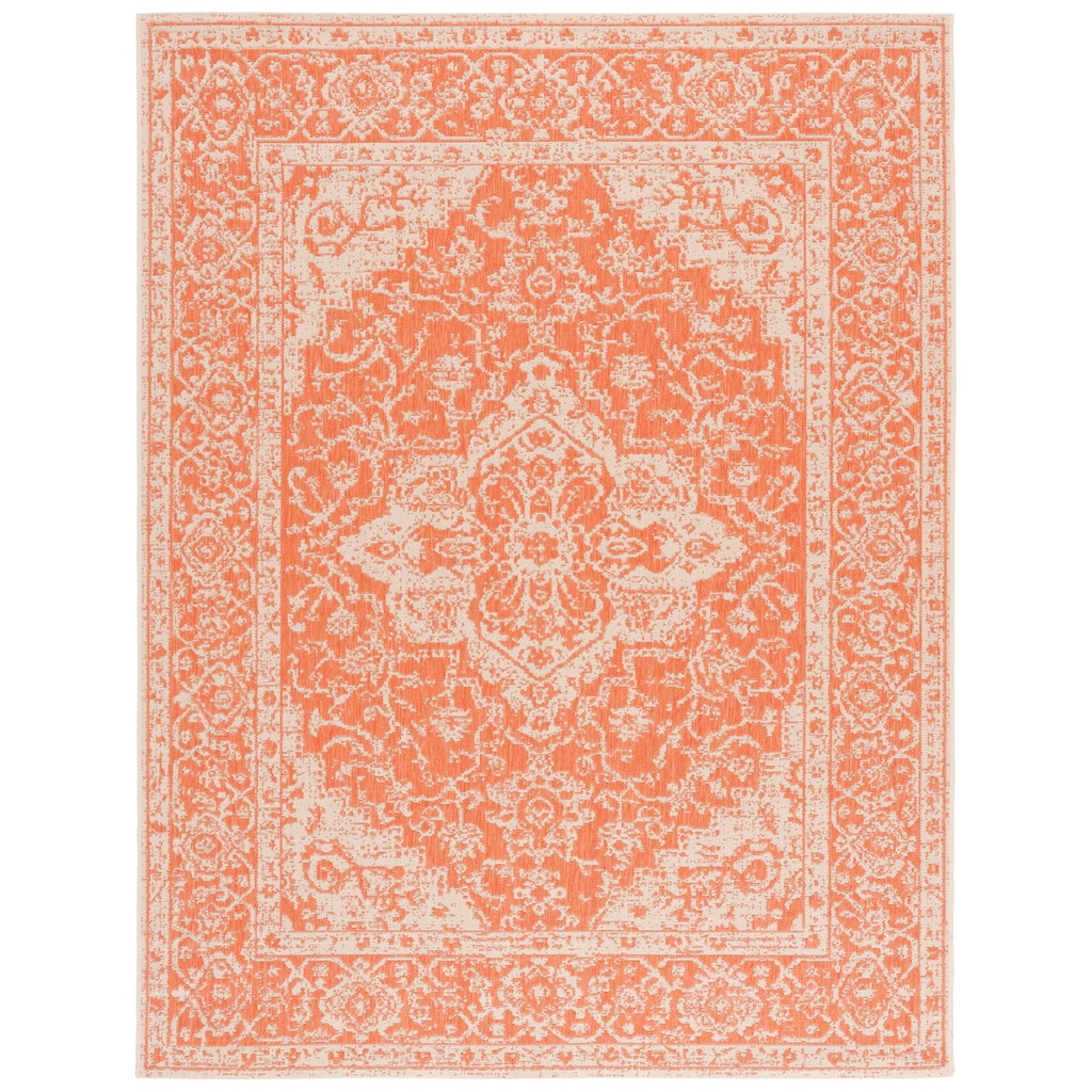 Martha Stewart Jyoti Contemporary Rug - Rust/Creme - 6' 7" x 9'