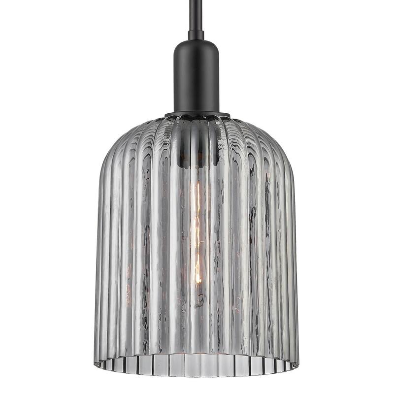 Innovations Lighting 716-1S-G559-8SM Bridal Veil 8" Wide Mini Pendant - Matte Black