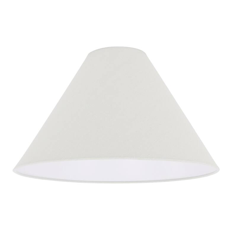 Painted Ceramic Accent Table Lamp with Cone Linen Shade