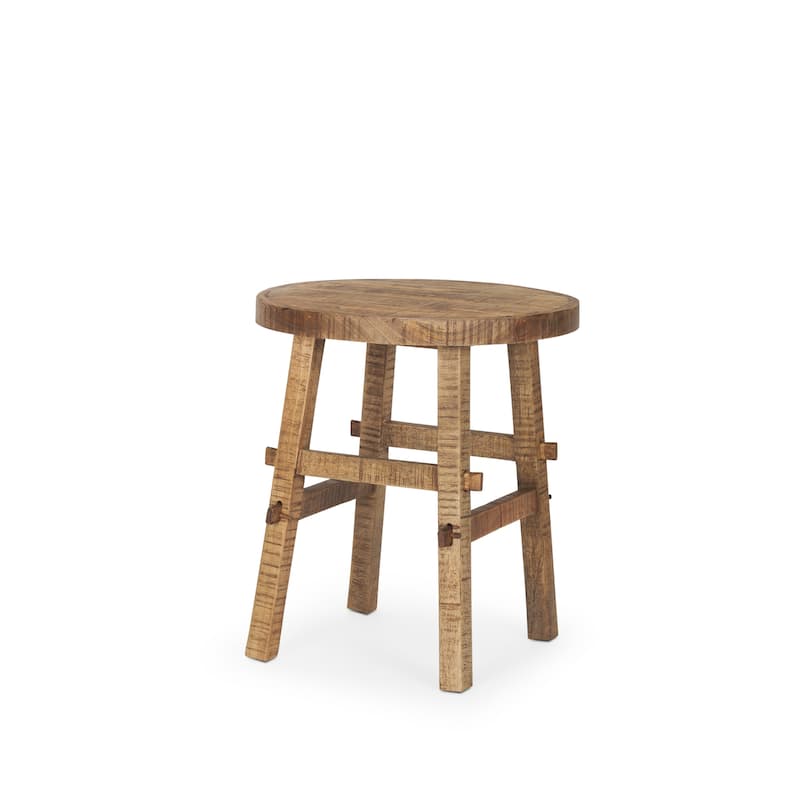 Rosie Small Brown Wood End Table - 20.0L x 20.0W x 22.5H - Medium Brown