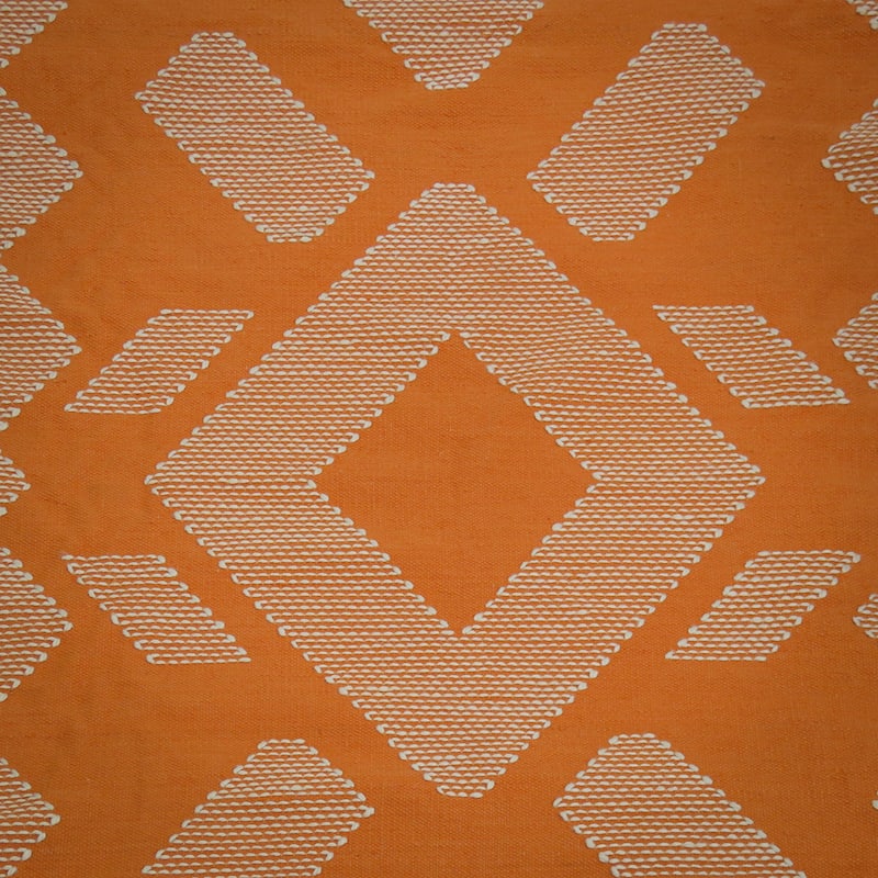 5x7 Hand Woven Outdoor Rug, Papaya by National Tree Company - 7 ft