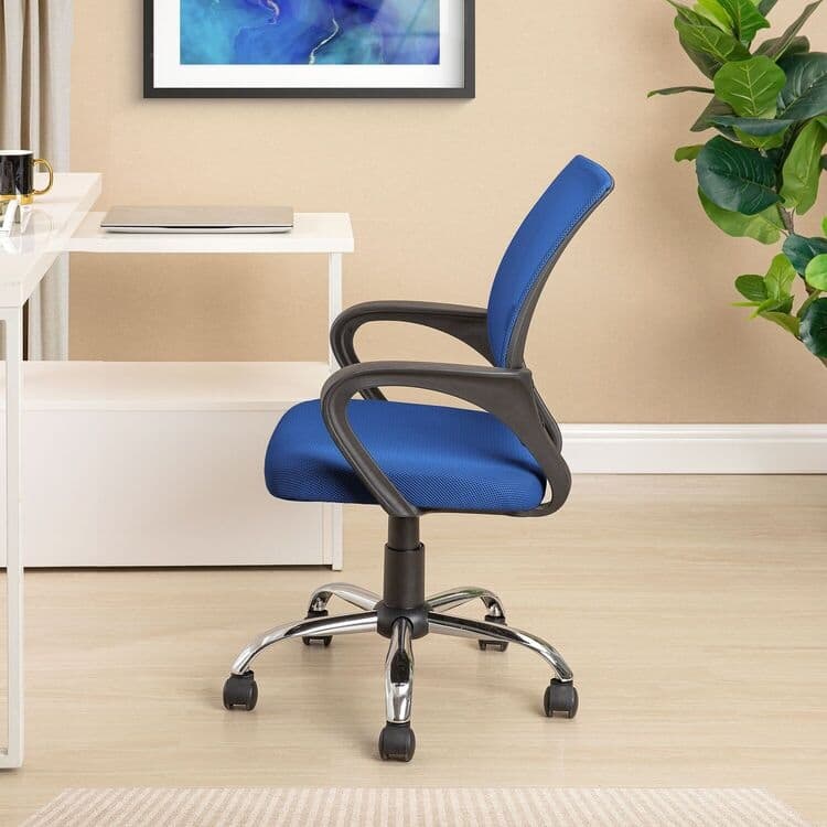 Ergonomic Breathable Mesh Office Chair – Adjustable Design with Lumbar Support and Enhanced Mobility with 360° Swivel Wheels