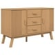 preview thumbnail 3 of 3, vidaXL Sideboard OLDEN Brown 44.9"x16.9"x28.9" Solid Wood Pine - 44.9" x 16.9" x 28.9"