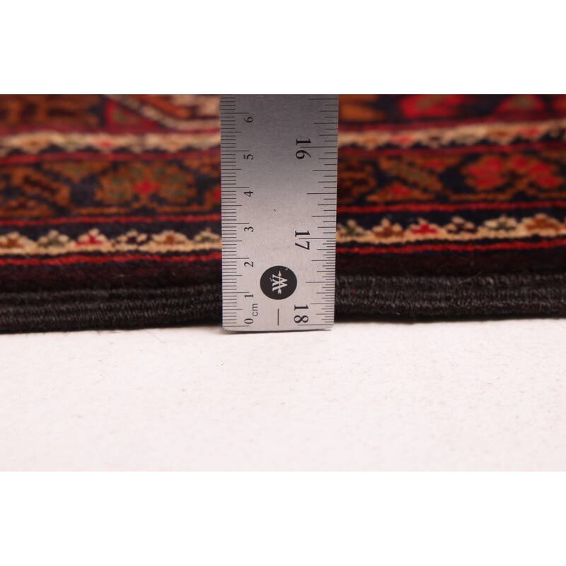 ECARPETGALLERY Hand-knotted Teimani Dark Navy Wool Rug - 4'3 x 7'10