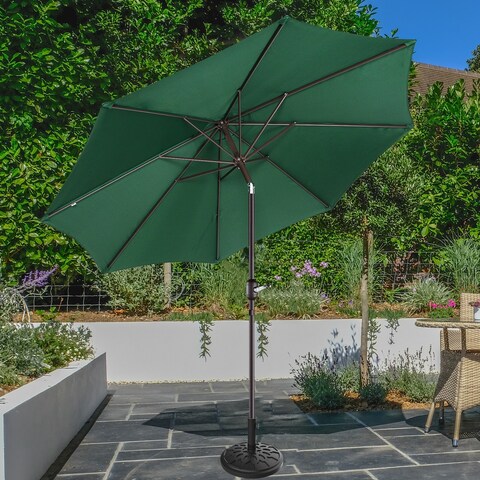 Villacera 9-Foot Outdoor Patio Umbrella with Base