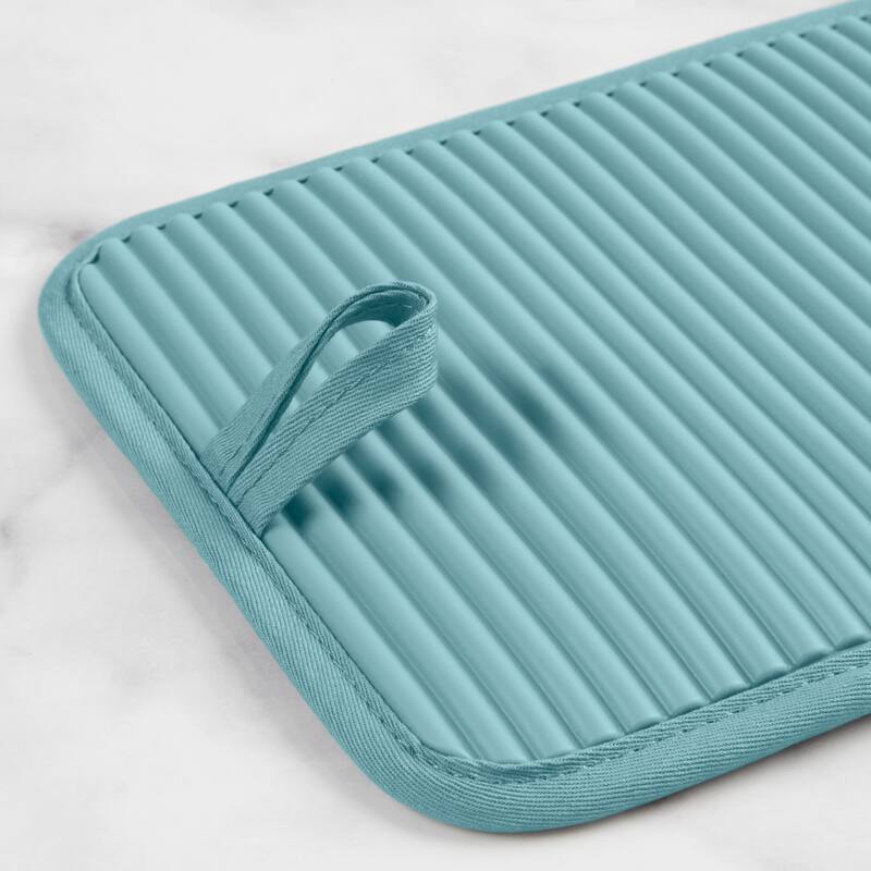 KitchenAid Ribbed Soft Silicone Pot Holder 2-Pack Set, 7"x9"