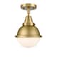 Option Brushed Brass / Matte White
