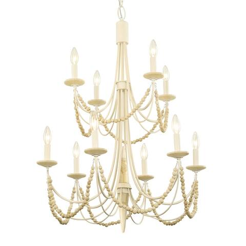 Varaluz Brentwood 10- Light 2-Tier Chandelier