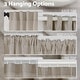 preview thumbnail 28 of 46, Linen Blend Light Filtering Back Tab/Rod Pocket Panel Pair(Set of 2)