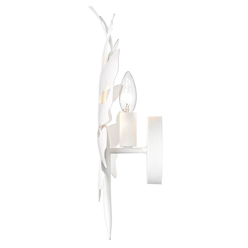 Aruba 1 Light Wall Sconce - Textured White Plaster