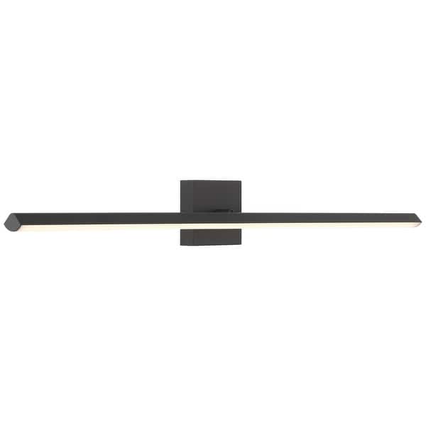 slide 2 of 19, Access Lighting Float Adjustable LED Vanity - Acrylic Lens - Dedicated LED - 36" W Matte Black, White