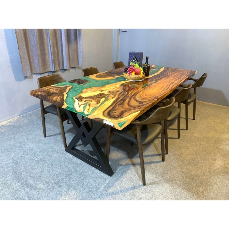 Kanab Creek 90" Epoxy Dining Table - Style 3