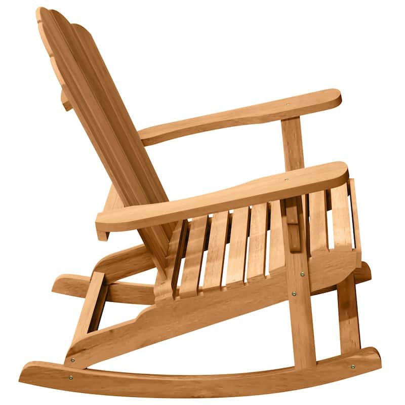 vidaXL Garden Adirondack Rocking Chairs 2 pcs Brown Teak - 30.3 x 30.7 x 37.4