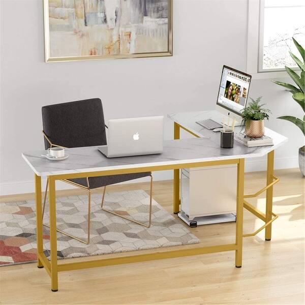 Tribesigns Modern L Shaped Desk Corner Computer Desk Study Home Office On Sale Overstock 20762731