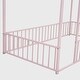 preview thumbnail 16 of 28, Twin Size Metal Bed House Bed Frame with Fence