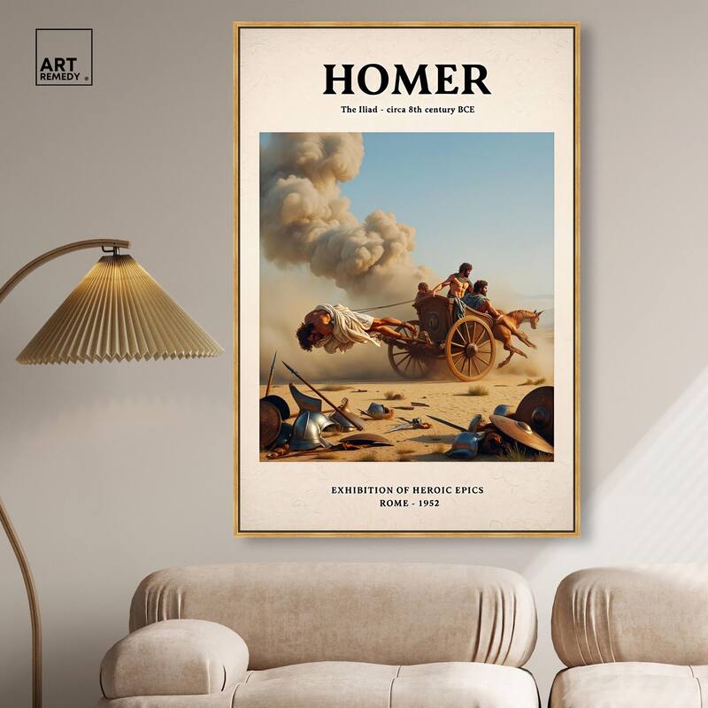 Iliad Illustrated Canvas by Art Remedy