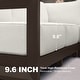 preview thumbnail 3 of 8, PURPLE LEAF Caesar L-Shaped White Outdoor Couch with 9.6" Thick for Yard Porch Deck Patio Conversation Sets