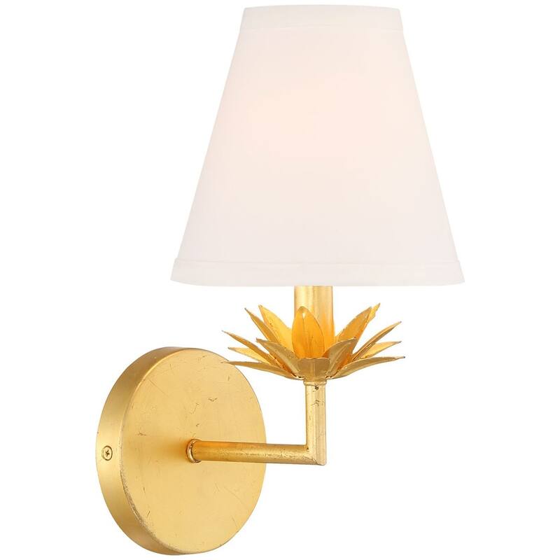Meridian M90078 12" Tall Wall Sconce - True Gold