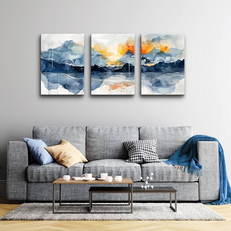Wall Art 3 Piece Mountain Landscapes Wall Paintings
