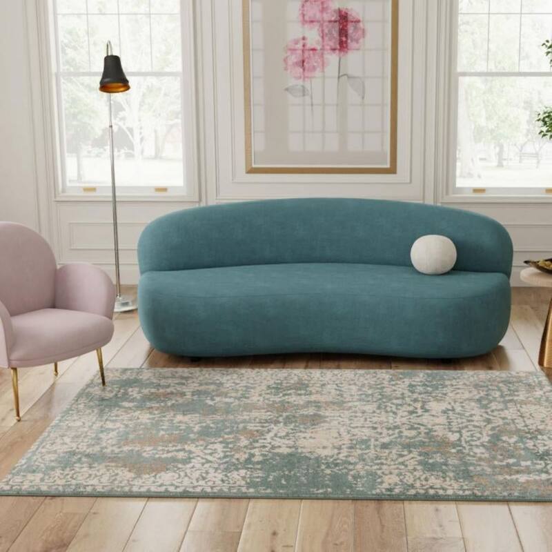 Contemporary Daisy Collection Area Rug