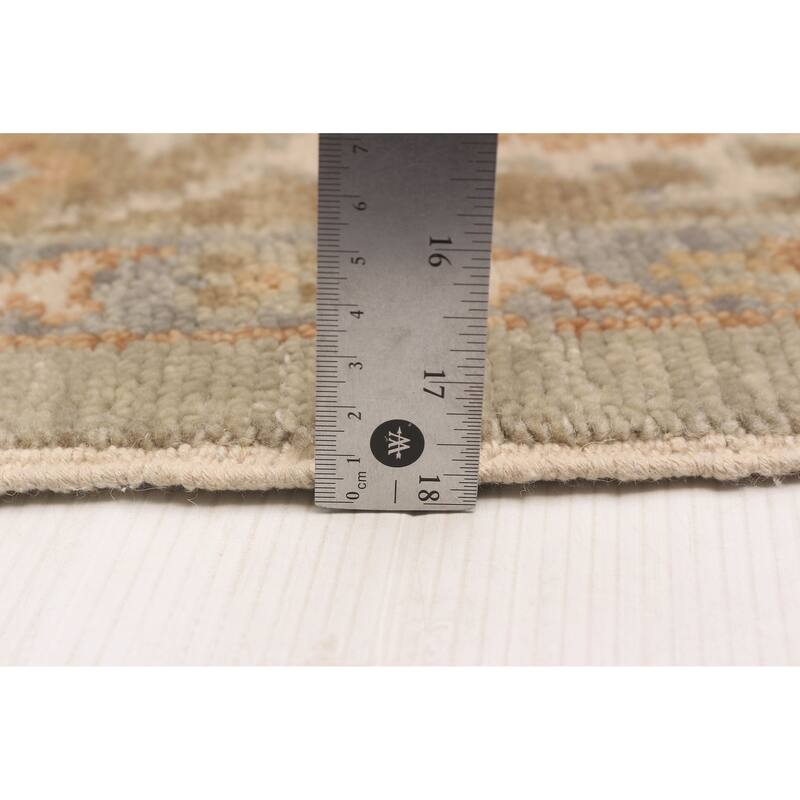 ECARPETGALLERY Hand-knotted Oushak Grey Wool Rug - 8'1 x 9'10