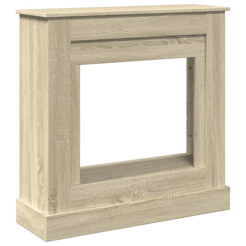 vidaXL Fireplace Surround 35.4x11.8x35.4" Engineered Wood