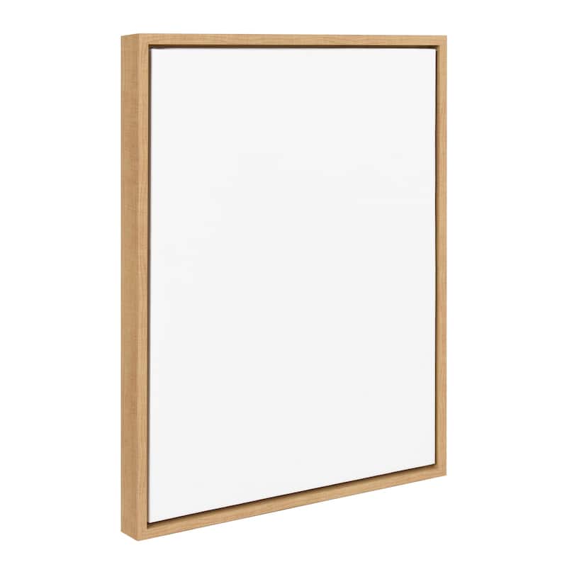 Kate and Laurel Sylvie Blank Framed Canvas - 18x24 - Natural