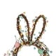 preview thumbnail 37 of 36, Glitzhome Easter Bunny Shaped Wreath with Eggs Satin Ribbon Bow Basket