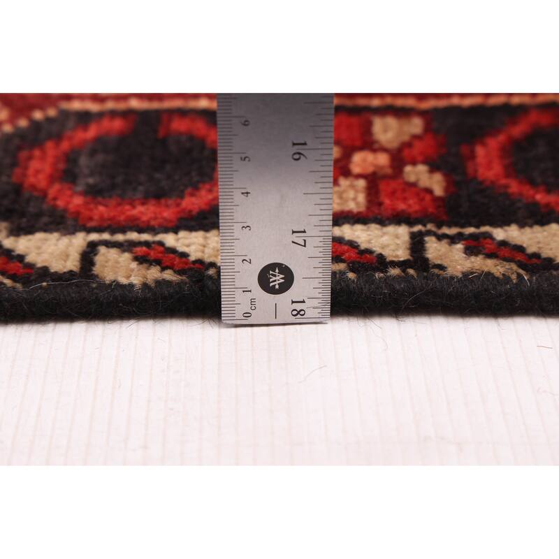 ECARPETGALLERY Hand-knotted Anadol Black, Red Wool Rug - 4'5 x 7'3