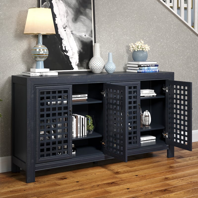 Steve Silver Raissa 70-inch Hand-rubbed Distressed Accent Cabinet