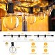 preview thumbnail 12 of 11, 100FT Waterproof LED Patio String Lights with 50 Shatterproof G40 Bulbs