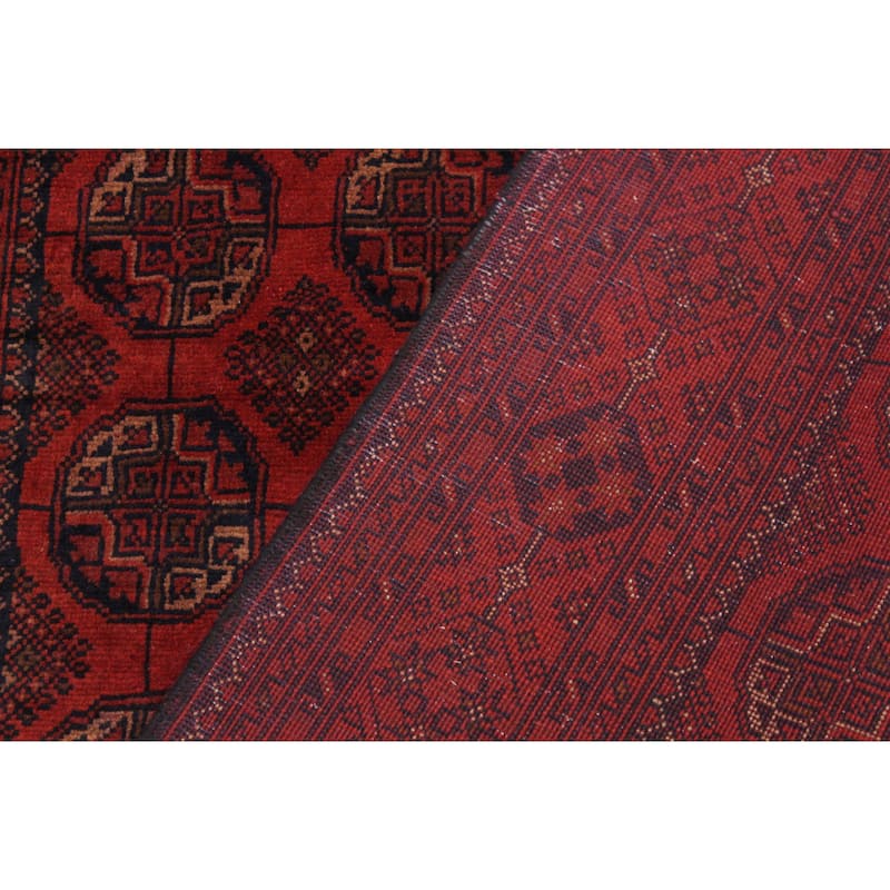 Vintage Biljik Khal Mohammadi Colin Red/Black Rug - 4'2'' x 6'6''