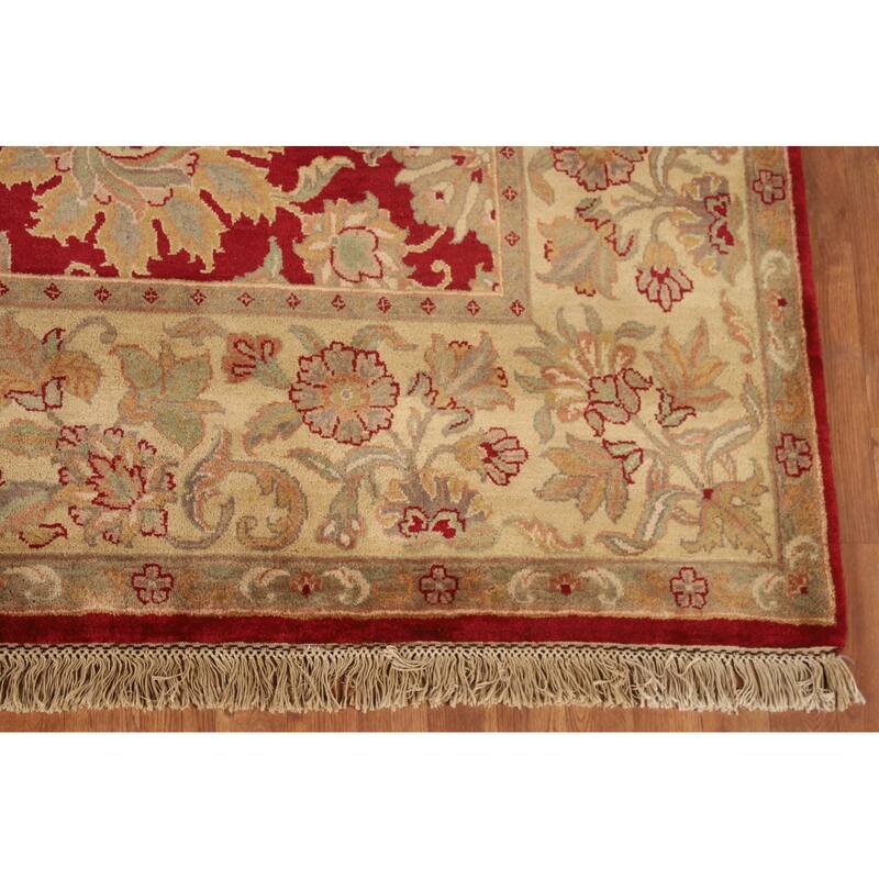 All-Over Floral Agra Oriental Area Rug Handmade Wool Carpet - 8'0" x 10'0"