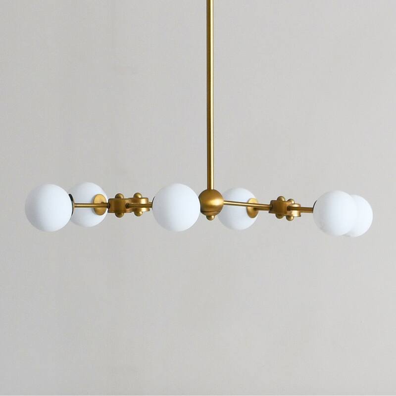 Sputnik Opal Glass Chandelier