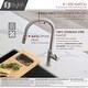 preview thumbnail 22 of 27, STYLISH Kitchen Sink Faucet Single Handle Pull Down Dual Mode in Stainless Steel