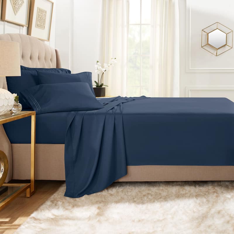 Empyrean Hotel Luxury 6 Piece Sheet Set - Super Soft Bedding Sheets & Pillowcases