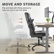 preview thumbnail 18 of 19, Ergonomic High Back Office Chair, Swivel Task Chair with Adjustable Flip-up Armrest, PU Leather Computer Desk Chairs with Wheels