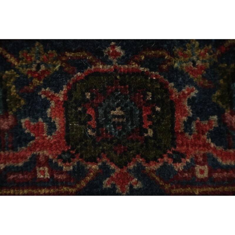 Hand Knotted Oriental 100% Wool Carpet Traditional Floral Pink Mahal Area Rug - 10' 11'' X 8' 9''