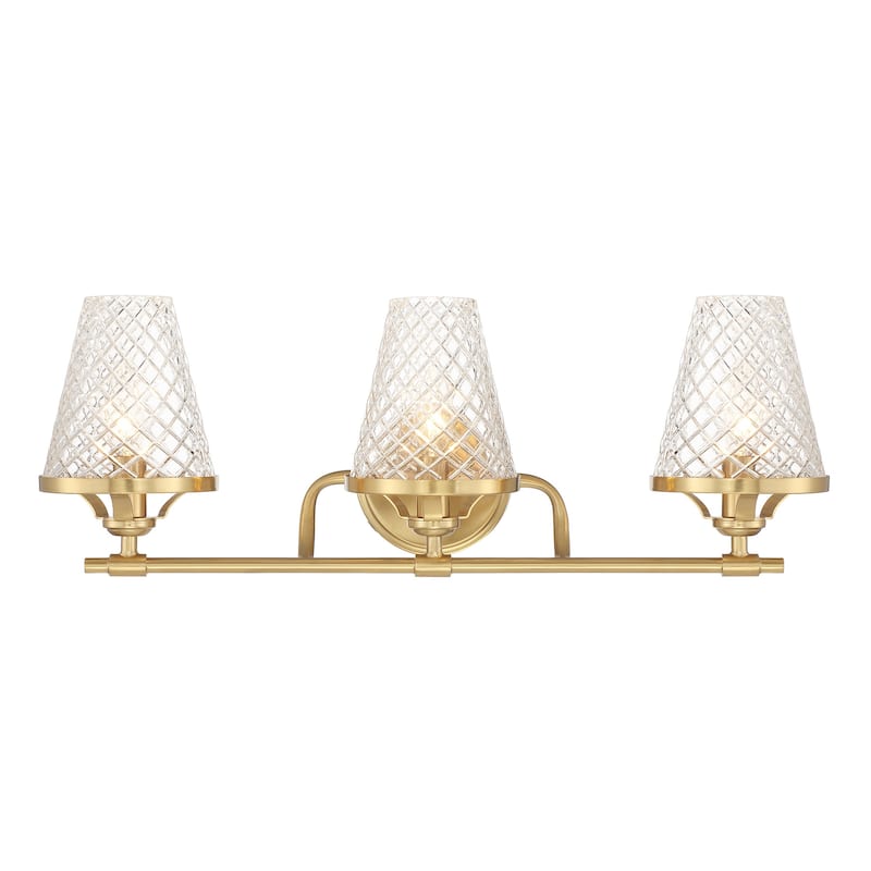 Savoy House 8-3596-3 Candler 3 Light 24" Wide Vanity Light - Warm Brass