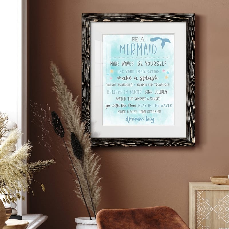 Be a Mermaid-Premium Framed Print - Ready to Hang