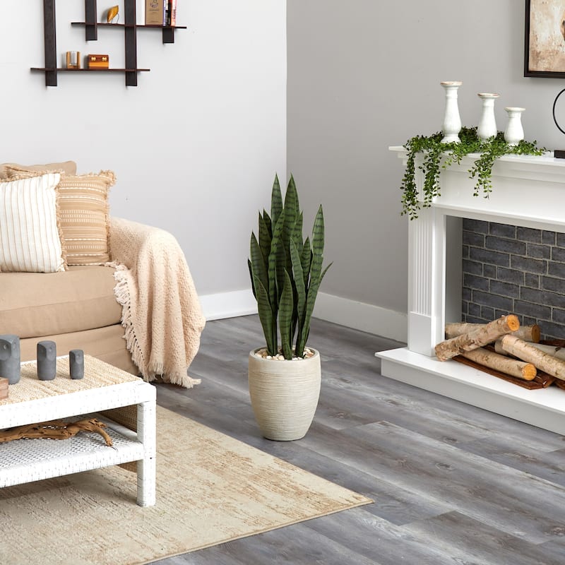 Artificial Maple Leaf Plant 24In. Fall Foliage Decor in Planter - Home Accent - Green - 40