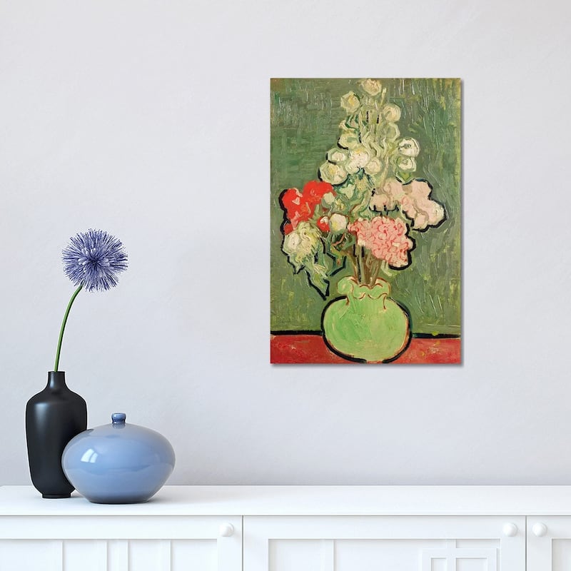 iCanvas "Bouquet of flowers, 1890 " by Vincent van Gogh Canvas Print - 18x12x1.5