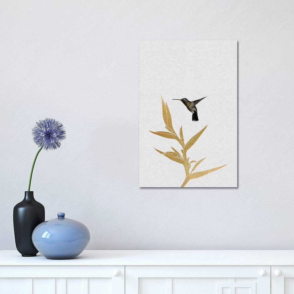 iCanvas "Hummingbird & Flower I" by Orara Studio Canvas Print