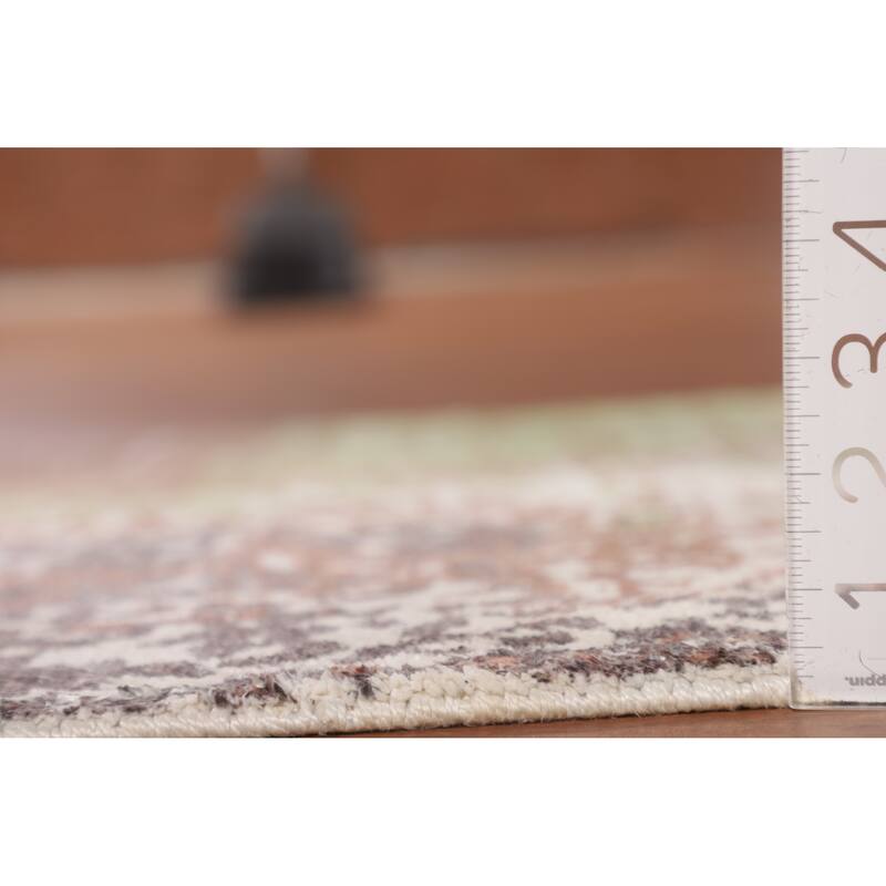 Multicolor Abstract Foyer Rug Hand-Knotted Accent Wool Carpet - 2'6"x 4'10"