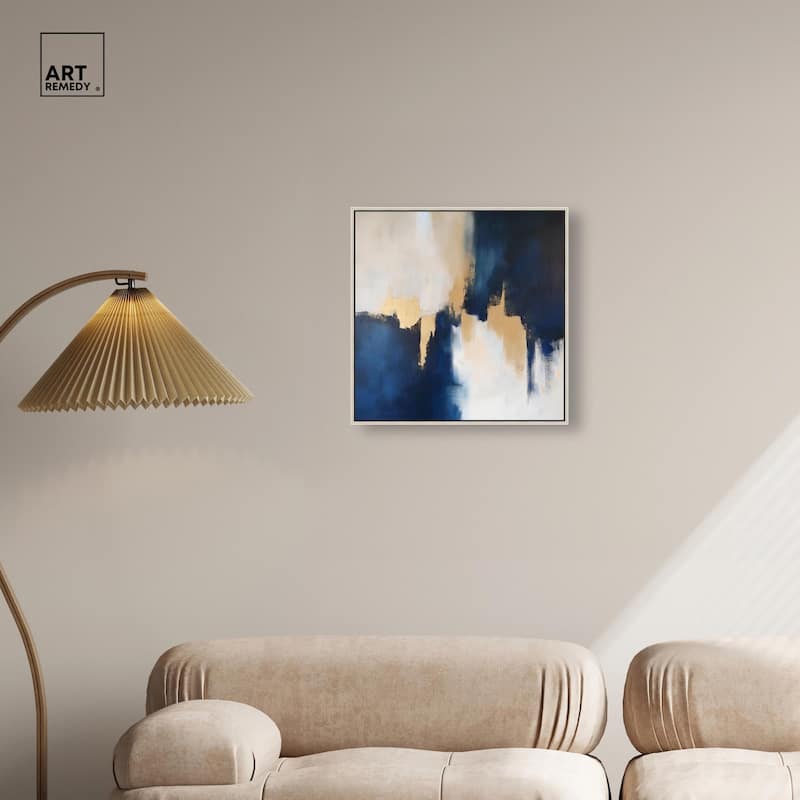 Indigo Aurelian Canvas by Art Remedy